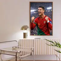 ⁦ملصقات جدارية ذاتية اللصق لكريستيانو رونالدو | Cristiano Ronaldo Self-Adhesive Art Wall Sticker Poster⁩ - الصورة ⁦6⁩