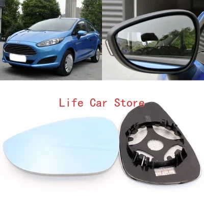 

For Ford Fiesta Big Vision Blue Mirror Car Rearview Mirror Heating Modified Wide-angle Reversing Lens