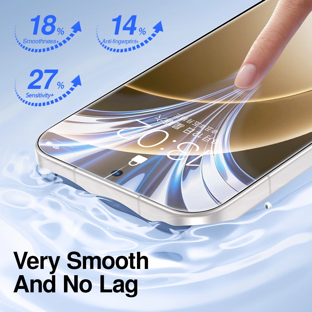Premium HD Clear Tempered Glass Screen Protector with Anti-Scratch and Auto-Dust Removal Tools