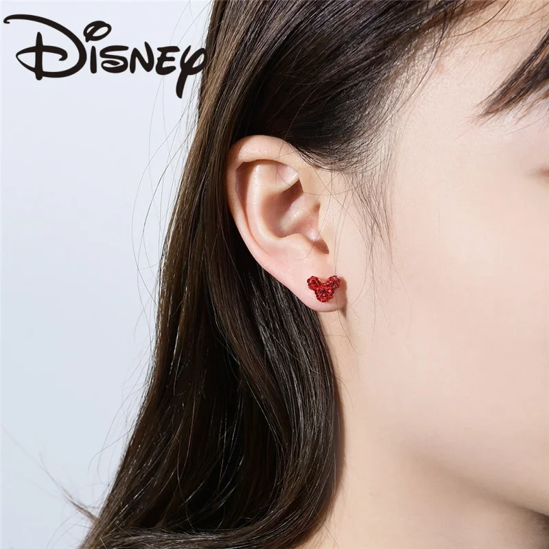 

Disney Mickey Mouse Earrings Action Anime Figures Mickey Mouse Gemstone Earrings Cute Simplicity Fashion Women's Jewelry Gifts