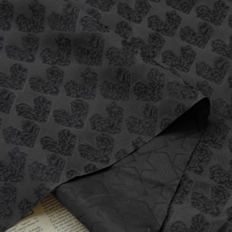 Solid Black Jacquard Fabric Geometric Star Kids Curtain Soft Drape Unisex Home Design Decor Sustainable Spring Fall Neutral 5