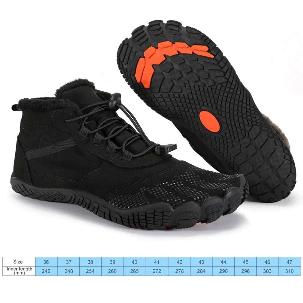 Snow Boots Hiking Shoes Winter Boots for Men Women Snow Barefoot Casual Waterproof Outdoor Warm Work Anti-Slip Ankle For Trekking Clim