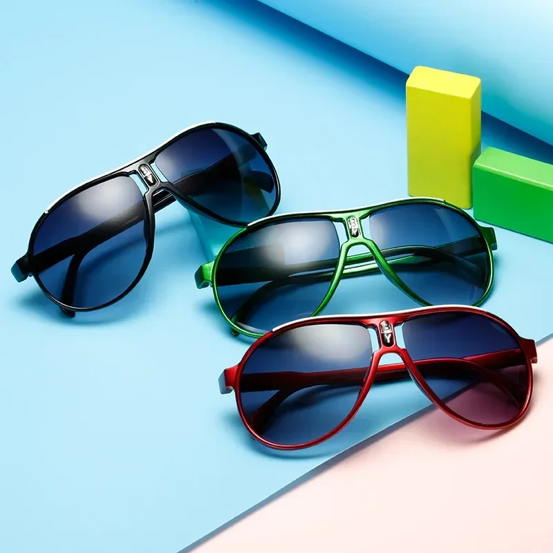 Kids Sunglasses Summer Sunshade Colorful Glasses Frame Girls Boys Trend Cool Glasses for Children UV400 Mirror Sunglass kids sunglasses