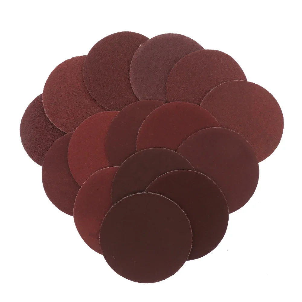 Versatile 2-Inch Hook & Loop Sanding Discs, 30 Pcs Assorted Grits
