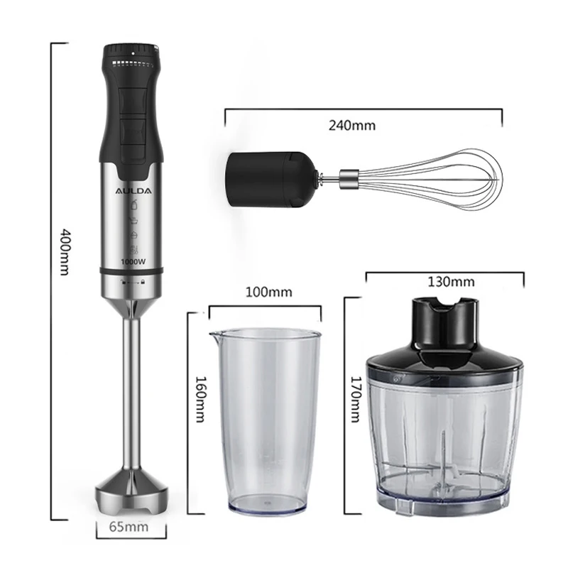 3-in-1 Multifunctional Hand Blender 220-240V, 1000W Immersion Mixer,  Chopping Bowl,Shaker Glass,Whisk Blender Cup Set - AliExpress