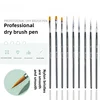 Paint Brush Set, Fine Detail Wood Handle Brushes for Miniature Art Painting, Acrylic, Watercolor - Micro Detailing & Drybrush 4