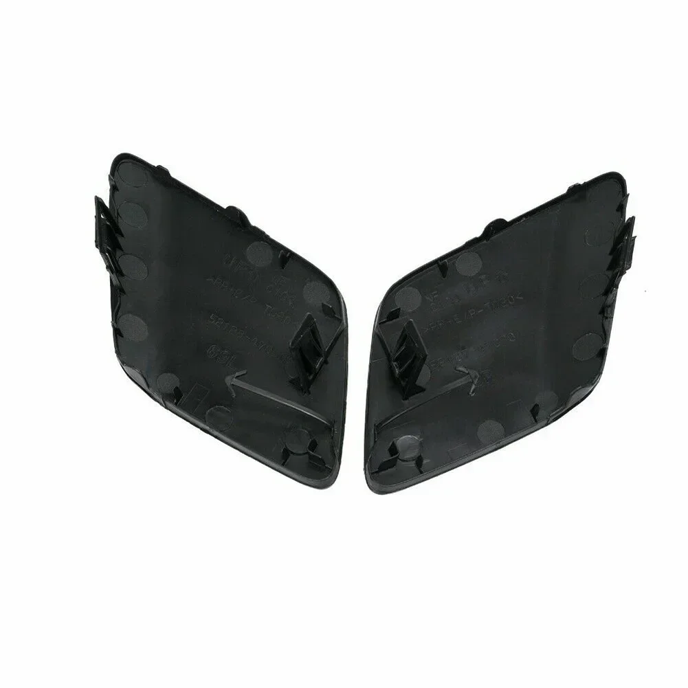Bumper Tow Hook Cover 2pcs Left & Right Side Front Bumper Tow Hook Eye Cover Plastic Black Fit For Toyota Prius