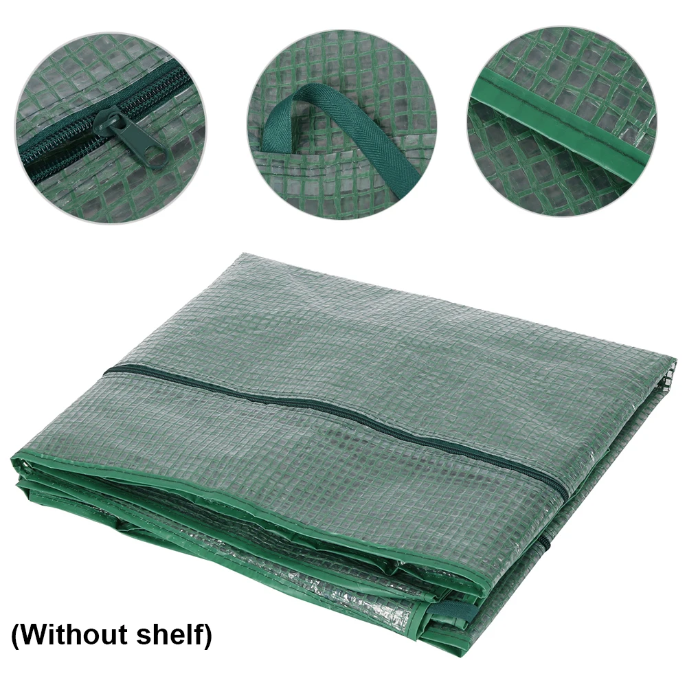 Mini Greenhouse Cover Outdoor Grow Tent Fiberglass Gridding Cloth Garden Warm Room Four Floors Growhouse Replacemet Cover