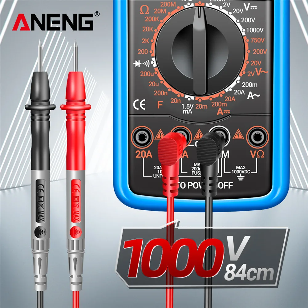 휴대용 멀티미터 테스터 ANENG DT9205A-12 고정밀 디지털 전문 전압 전류 측정기/가정용 DIY 도구