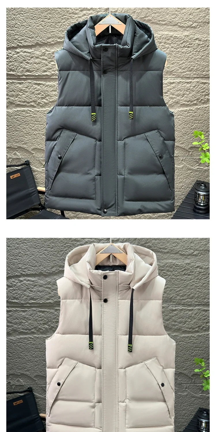 PlatiNum Men's Hooded Vest - Full Outfit