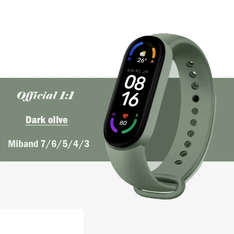 Premium Silicone Sport Strap for Mi Band Bracelet Watch