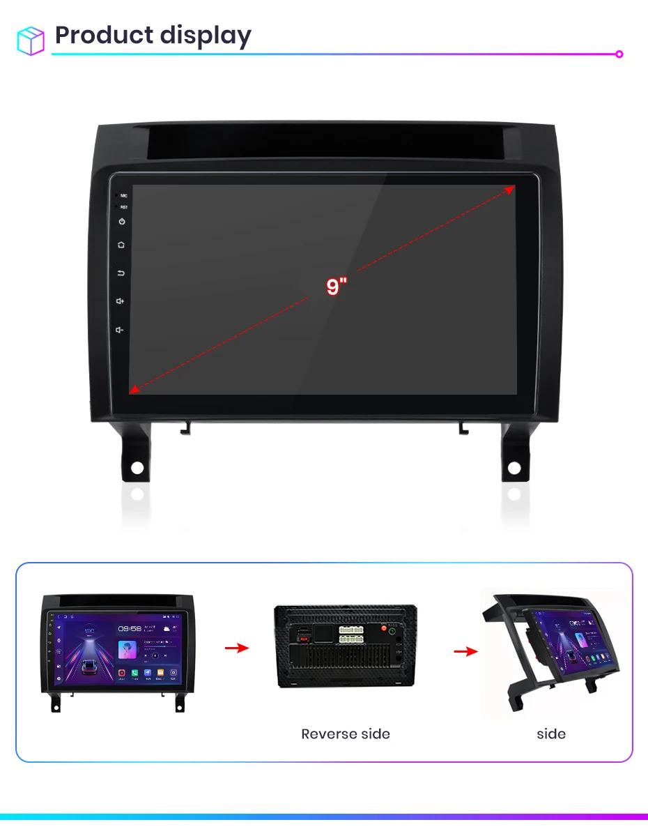 Junsun Drahtlose Carplay Android Auto Auto Radio Für Mercedes Benz SLK Klasse R171 2004-2011 SLK 200 280 multimedia GPS autoradio – Detail 24