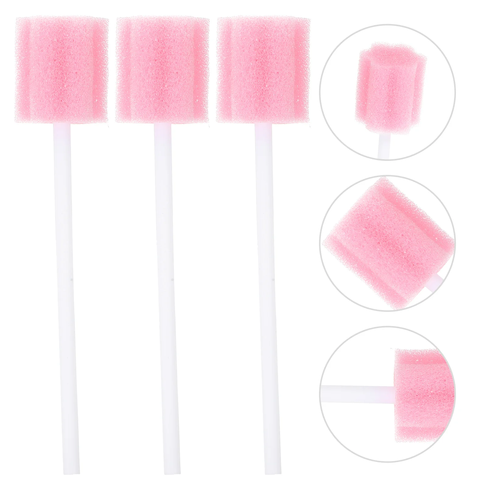

100 Pcs Baby Cotton Swabs Dental for Elderly Mouth Care Sponge Sponges Stick Clean