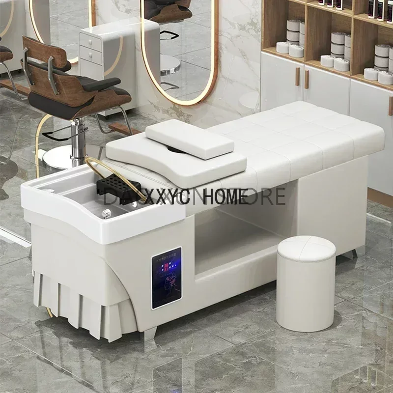 Head Spa Shampoo Luxury Massage Fumigazione Equipment Chair Stylist Lettino Massaggio Equipment Mq50Sc