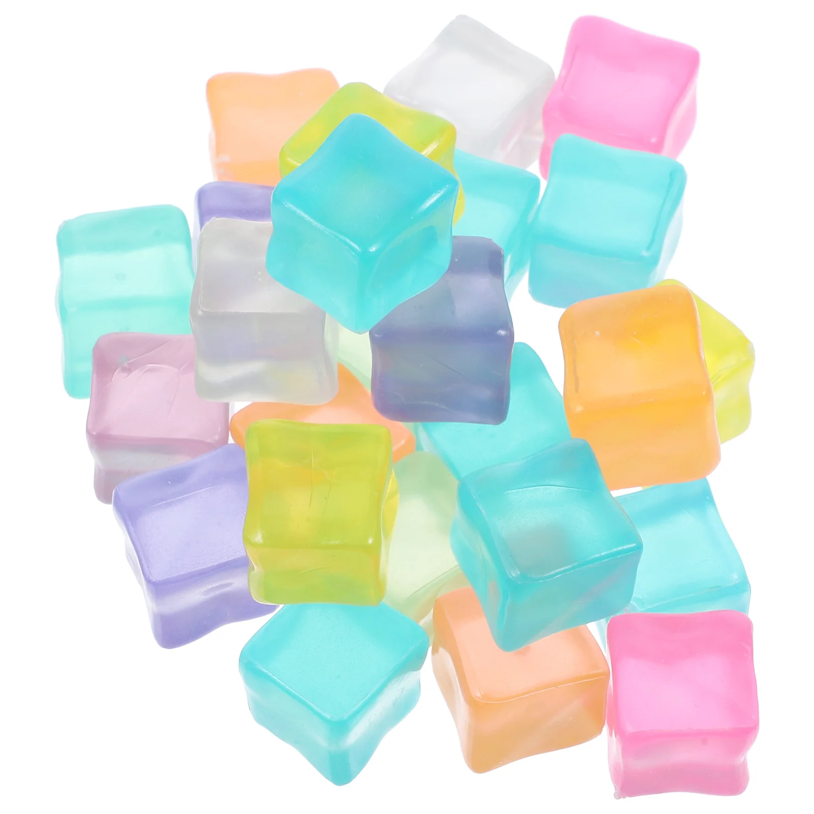 Reusable Washable Non-Melting Acrylic Block For Drinks Beverage Glow In The Dark acrylic ice block