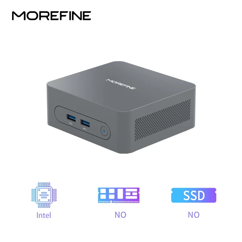 thumbnail image 1 of MOREFINE M8 N150 MINI PC WiFi 5 BT5.0 DDR4 32G 1TB NVME Windows11 Pro Mini computadora SSD de doble canal PC portátil para juegos, 1 of 5