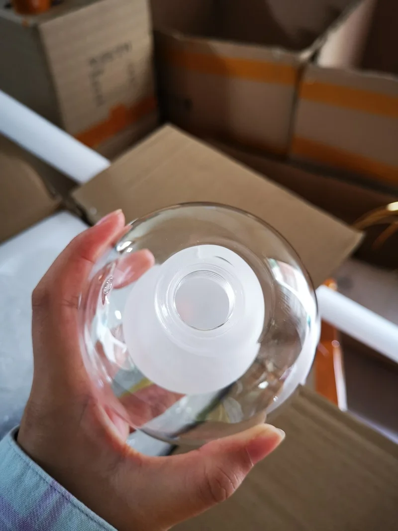 SANDYHA Fross Glass for Pendant lamp Ball In Ball Glass for Chandeliers Floor lamps Decoration Maison Lamp Aesthetic,pendant lights,pendant lamp,chandelier lighting,vintage pendant lights