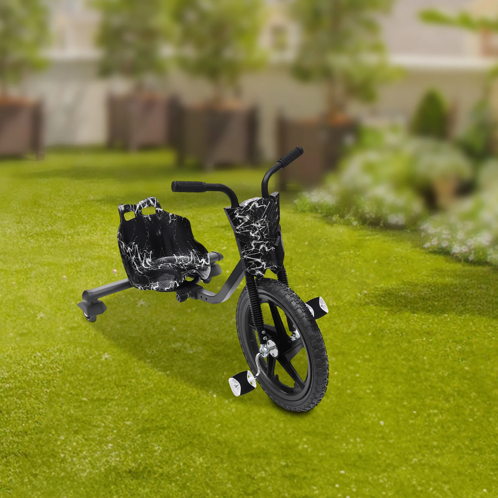 Kinder-Dreirad, Pedal-Dreirad, nicht angetrieben, Drift-Kart, Balance-Auto, Drifting Scooter Drifter für 6 Jahre – Detail 16