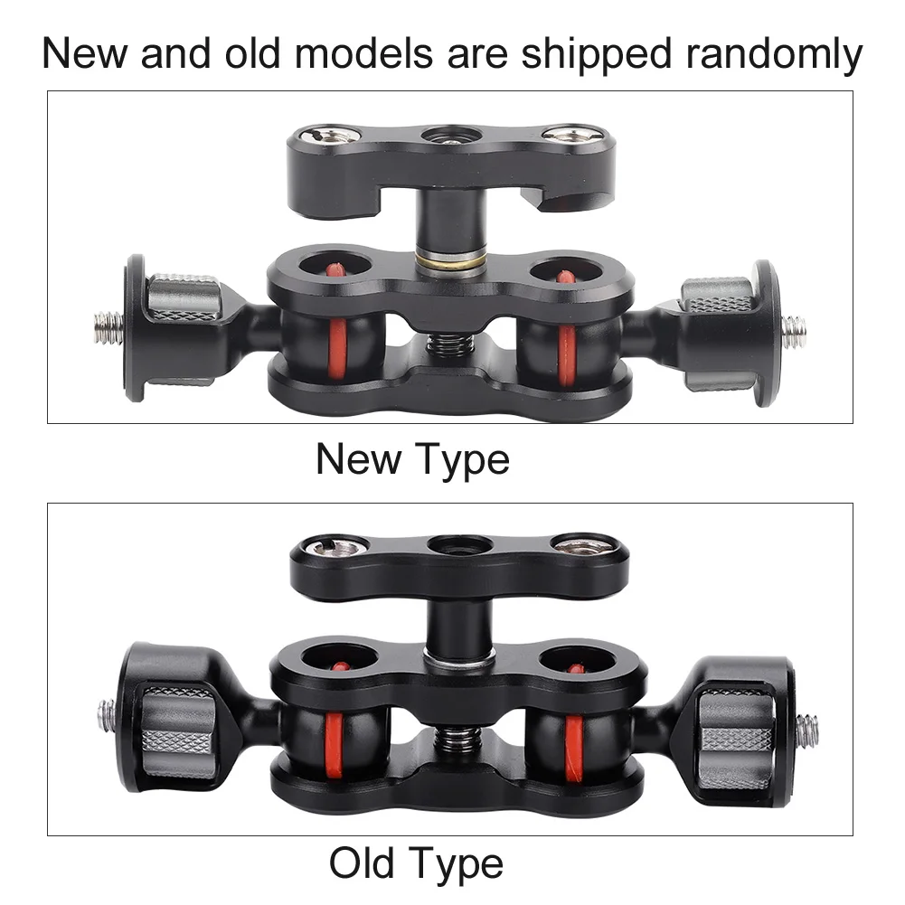 Camera Magic Arm Double Ball Head Magic Arm 1/4 Screw 360 Rotation Camera Extend Mount Arm For Canon For Nikon DSLR Camera Monitor Fill Light MIC