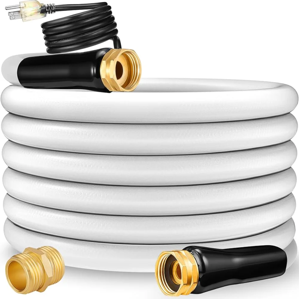 

100 FT Heated Drinking Fresh Water Hose for rv –Features Watering Hose Line Freeze Protection Down to -20°F/-28°C