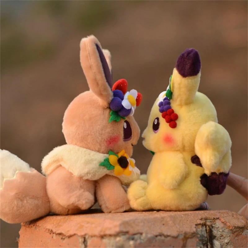 Seasonal Celebrations: Pikachu & Eevee Sweet Days Plush - 7 ¼ In.