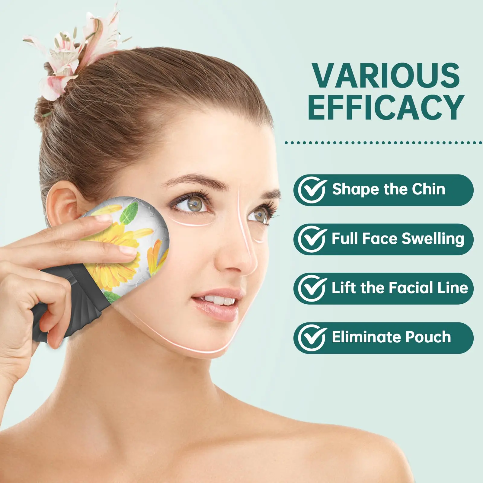Revitalizing Facial Ice Roller for Puffiness Reduction & Skin Sculpting