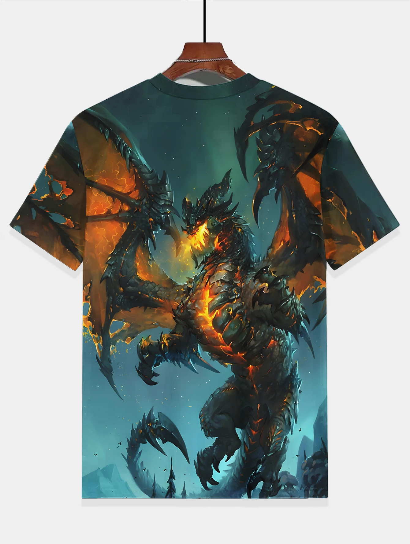 Tops Korean Children's Clothes Dragon 3d Print 2024 Short Sleeve Child T-shirt Top Shirts T-shirty Baby Boys Clothing Kids Boy 3