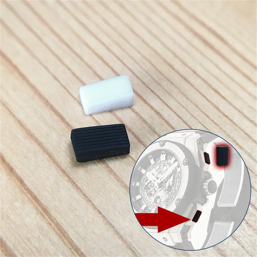 Guarda L'Adesivo A Pulsante Per Hublot King Power Unico Cronografo 701 Orologio Pusher