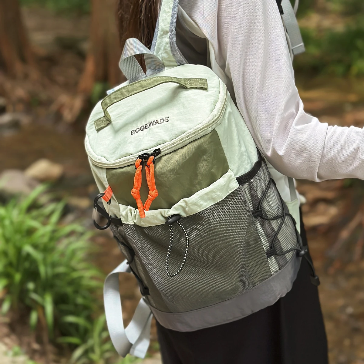 Backpack Women's 2025 New School Bag Outdoor Sports Hiking Backpack Mountaineering Bag Short-Distance Travel Bag Computer Bag Men's Fishing and Cycling Original Design Sense