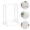 Hanger  Rack Laundry Room Accessory Clothes Stands Metal Shelves Stainless Steel Organizer Shelf Bathroom  Donkey 6