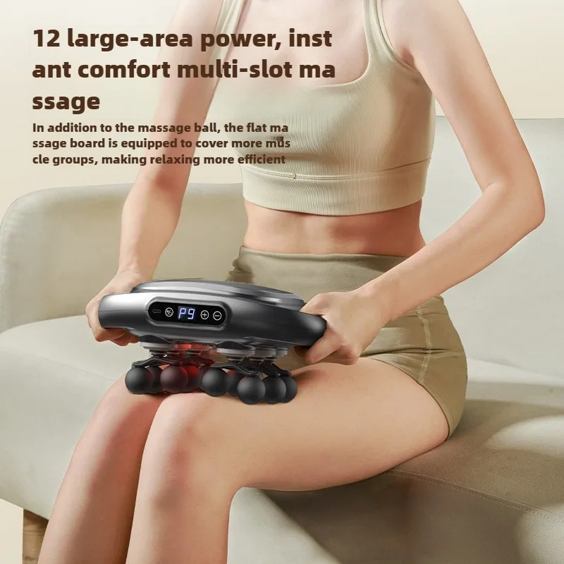 12-Heads Fascia Gun Deep Tissue Body Muscle Massager Professional Grade High Quality Wireless Frequency Vibration Masajeador - Image 2