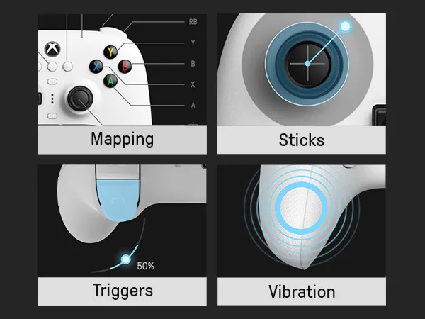 Xbox 8BitDo Ultimate 3- Ʈѷ, Ȧ ȿ ̽ƽ  е, Xbox ø X / S, Xbox One,PC , ȵ̵