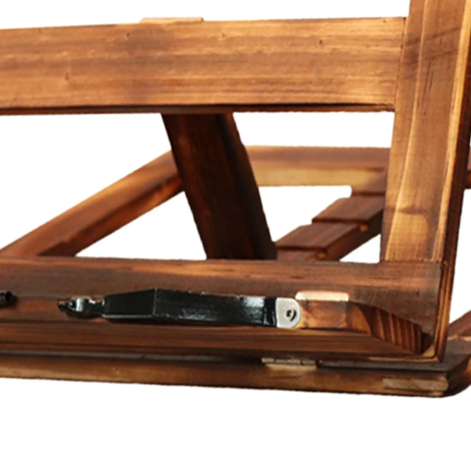 

Wooden Book Stand with Page Paper Clip Page Holders Kitchen Textbook