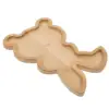 Rabbit Shaped Charcuterie Board Wooden Pallet Easter Platter Tray Brown Bunny Serving Trays 6