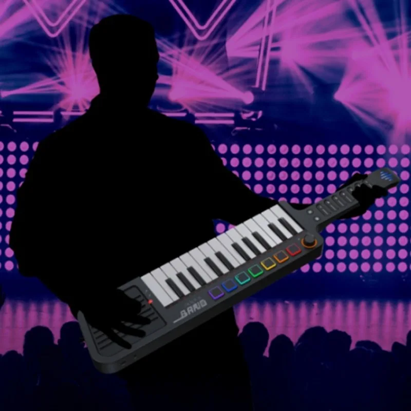 String Less Fusion Guitar Portable Intelligent MIDI Multi Functional Shoulder Style Keyboard Electronic Organ