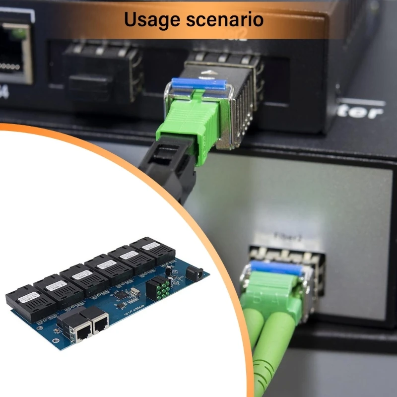 3A 3B Fast Ethernet 10/100M Ethernet Switches Fiber 6 Port 20KM 2 UTP RJ45 Fast Erhetnet Fiber Optical Switches