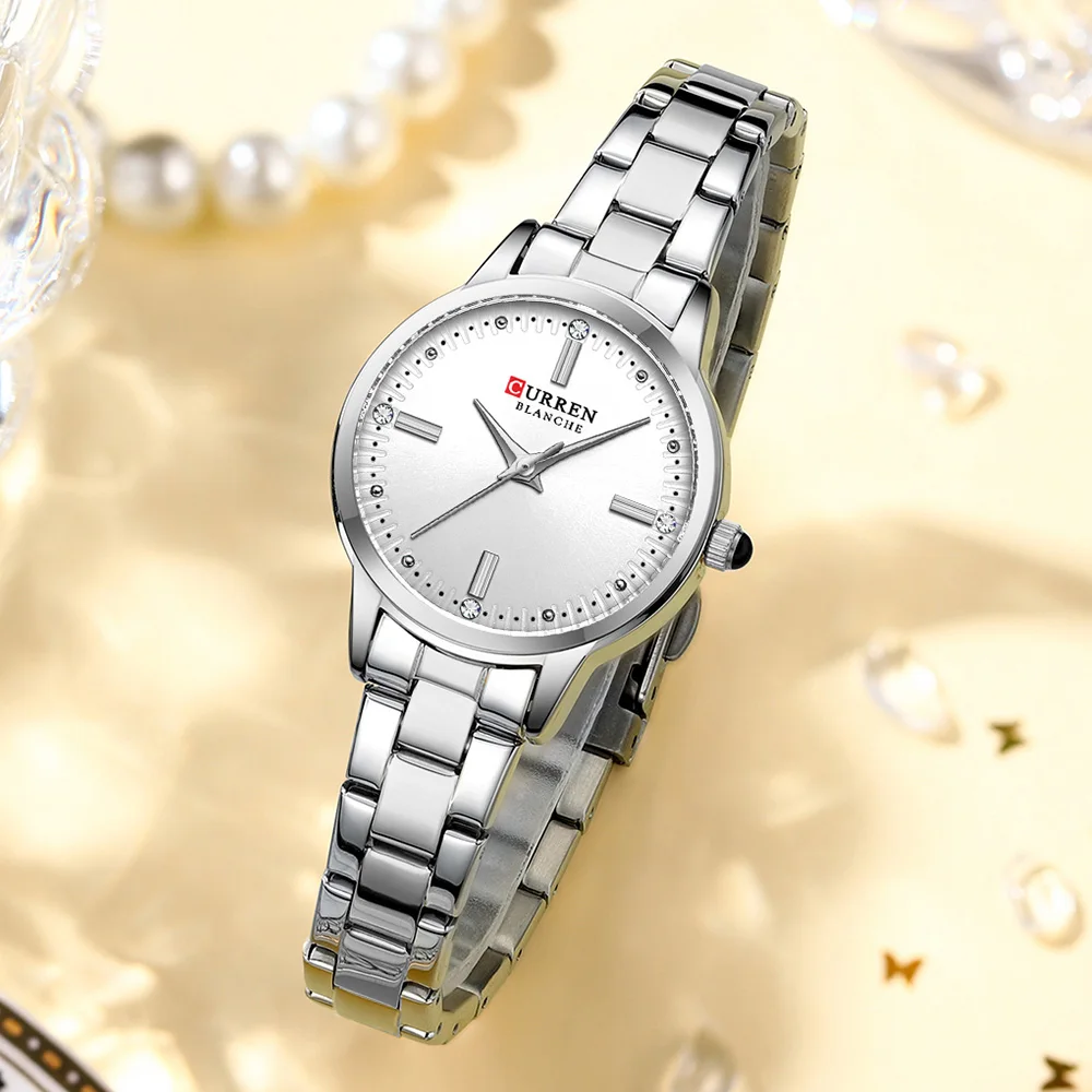 Curren 9094L Women Watch Classic Shining Diamond Elegant Waterproof Quartz Wristwatch Birthday Gifts For Women 5