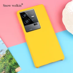 Luxury Rubberized Matte Hard Plastic Phone Case Cover for iQOO 11 (Yellow)