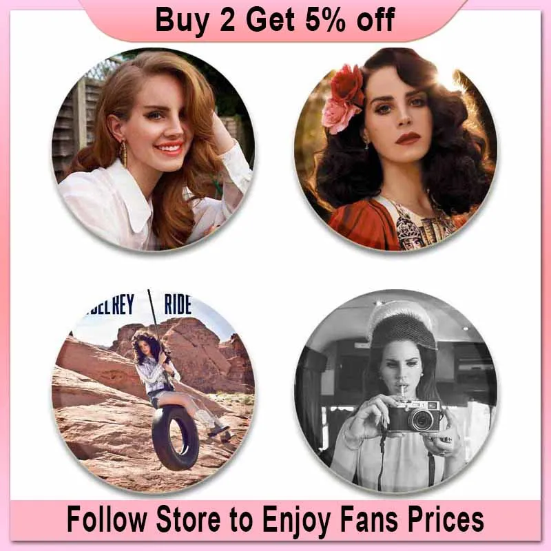 10/30/50PCS American Female Singer Lana Del Rey Sticker for Luggage Laptop  IPad Skateboard Journal Waterproof Sticker Wholesale