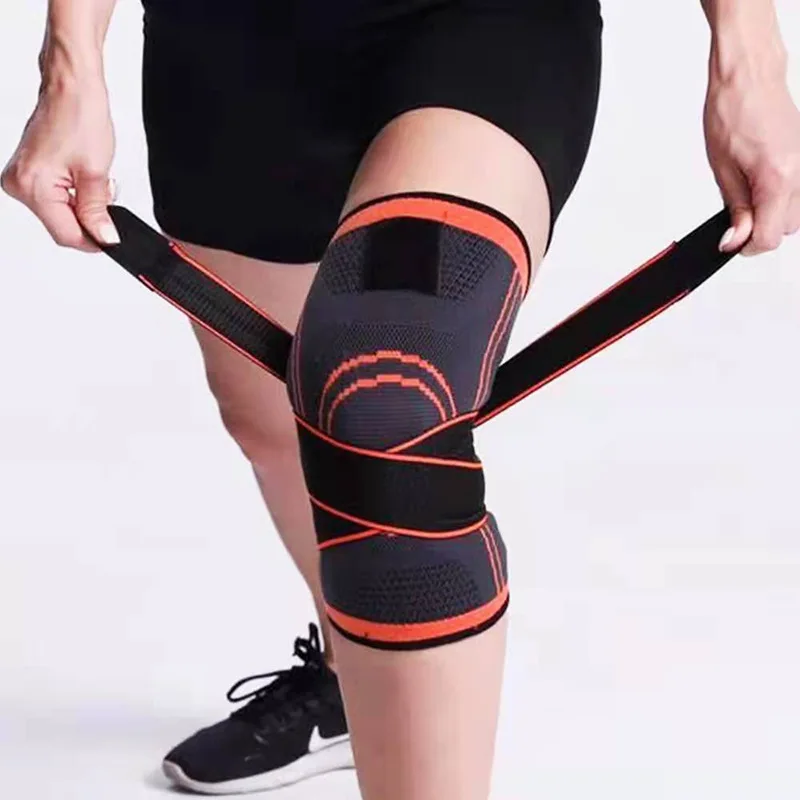 

Sports Custom Basketball Running Breathable Nylon Riding Strap Four Seasons Outdoor Pressure Knee Pad