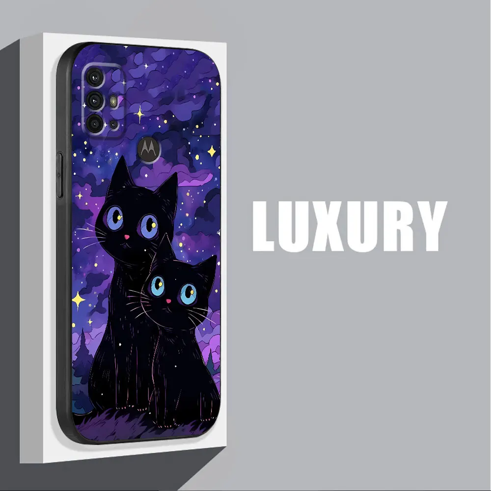 Starry Sky Cat TPU Soft Cover Case