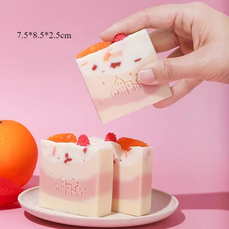 Handcrafted Strawberry Aromatherapy Soap - Creative Holiday and Birthday Gift