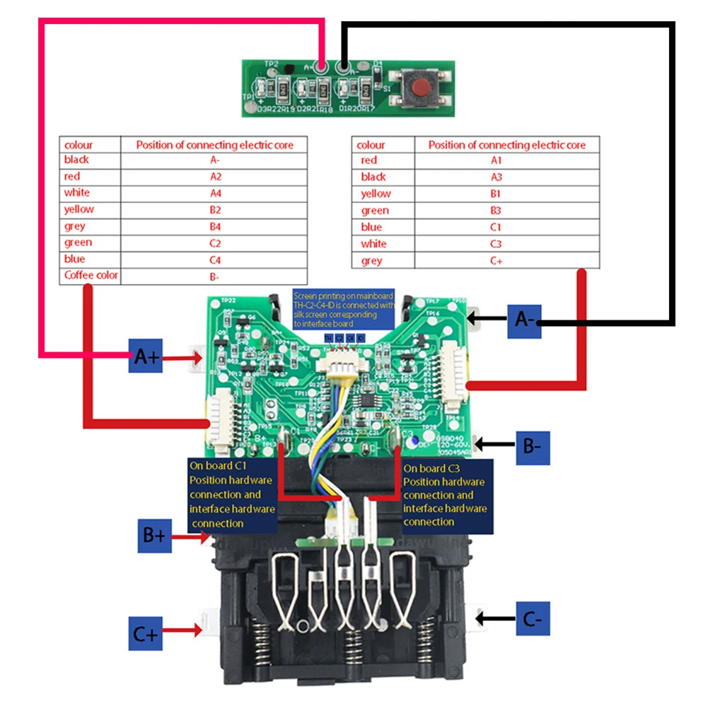 

DCB609 Li-Ion Battery Charging Protection Circuit Board For 20V 60V DCB606 Voltage Detection Repair Battery Power Tool