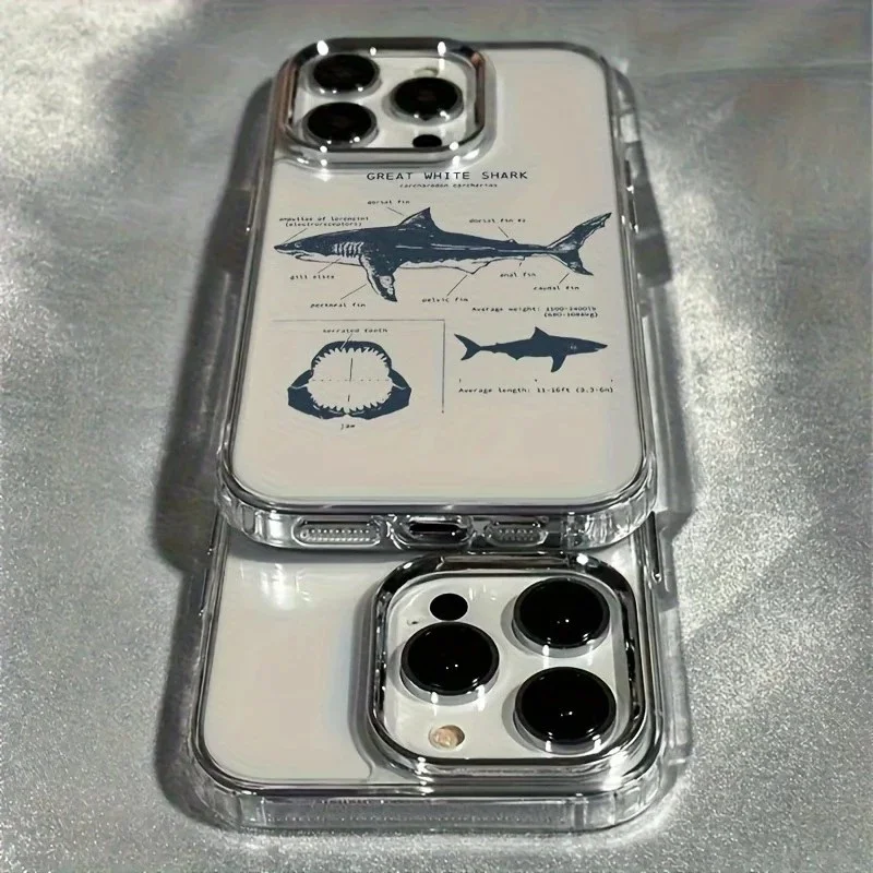 Whale Shark Clear Phone Case - Fashion TPU Shockproof Cover
