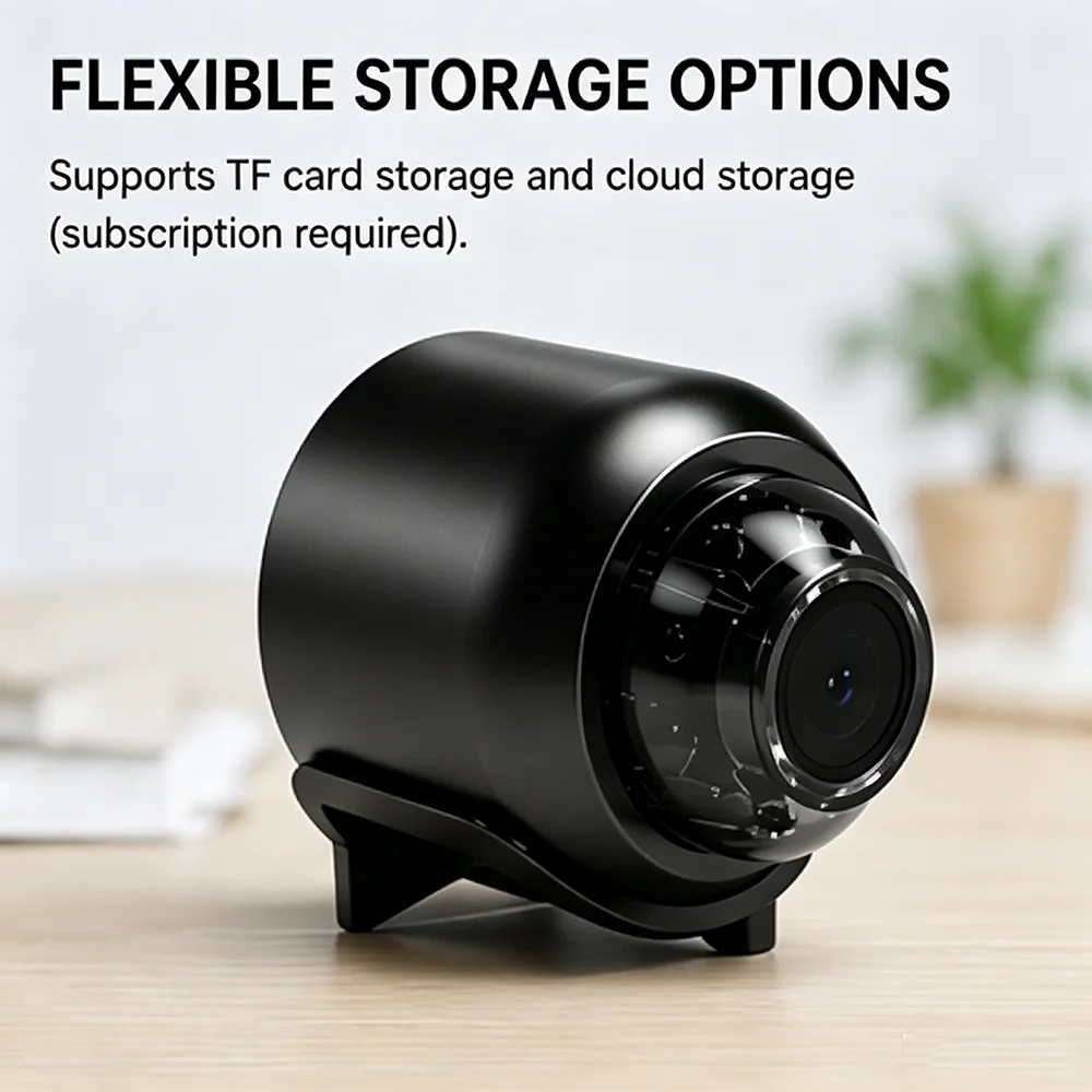 1080P HD WiFi Security Camera Wireless Mini Surveillance Camera Night Vision Remote View Indoor Outdoor 2