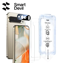 Set di Protezione Premium per Schermo e Lenti della Fotocamera per Google Pixel 9Pro XL - Vetro Temperato Anti-Impronta, Design Senza Polvere