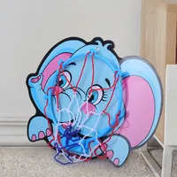 Kids Basketball Hoop Kit Cartoon Creative Animals Basketball Stand Outdoor Indoor Game Sport Play Toys For Children Kids 4