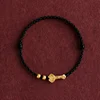 Bracelet classique en corde rouge porte-bonheur avec gourde, carpe koï, lotus et bois de pêche, bijou de mode pour femmes, hommes, couples, cadeau d'amitié, accessoire
