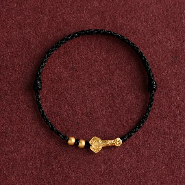 Bracelet classique en corde rouge porte-bonheur avec gourde, carpe koï, lotus et bois de pêche, bijou de mode pour femmes, hommes, couples, cadeau d'amitié, accessoire