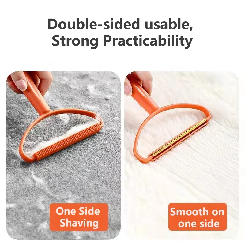 Double-Side Lint Remover Portable Pet Hair Remover Brush Manual Fluff  Remover Clothes Home Appliances Carpet Clothes Brush 2